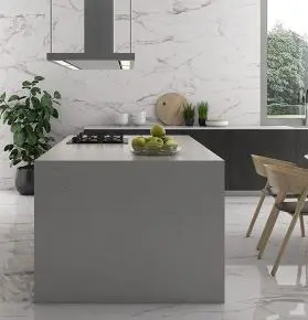 A white themed kitchen